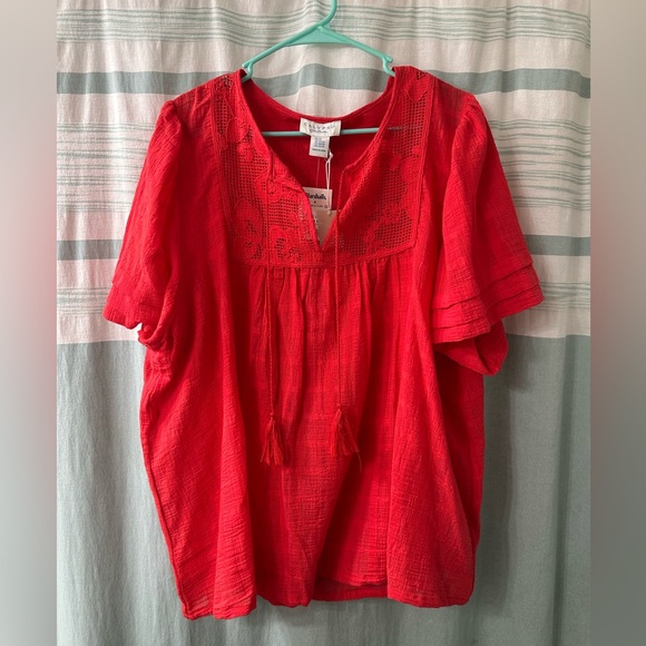 NWT cotton calypso blouse - Picture 1 of 3